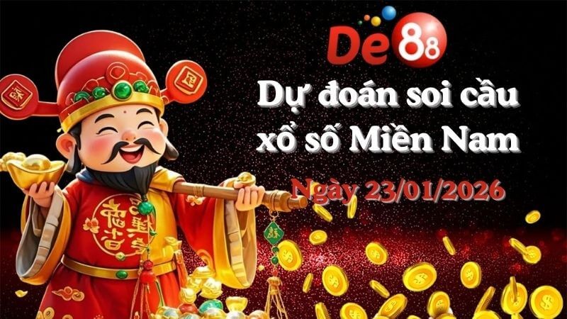 DE88 Dự đoán soi cầu xổ số miền Nam hôm nay ngày 23/01/2026 [Chuẩn Nhất]