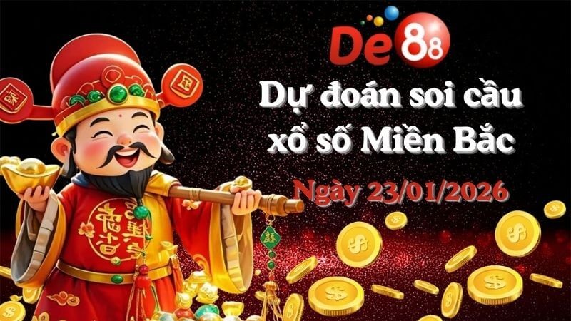 DE88 Dự đoán soi cầu xổ số miền Bắc hôm nay ngày 23/01/2026 [Đỉnh Nhất]